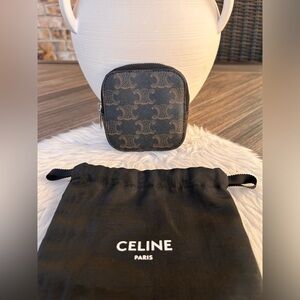 Celine Triomphe PVC Zipper Coin Pouch
